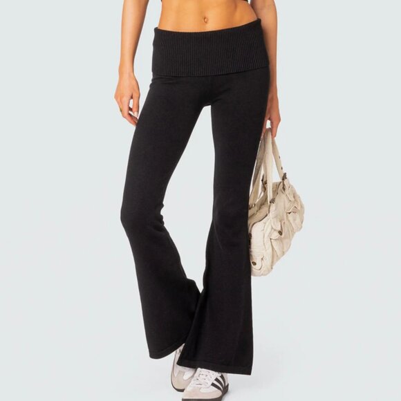 EDIKTED - desiree foldover flare pants- Size S - Picture 5 of 10